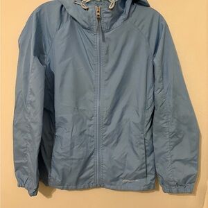 Eddie Bauer Light Blue Rain Coat